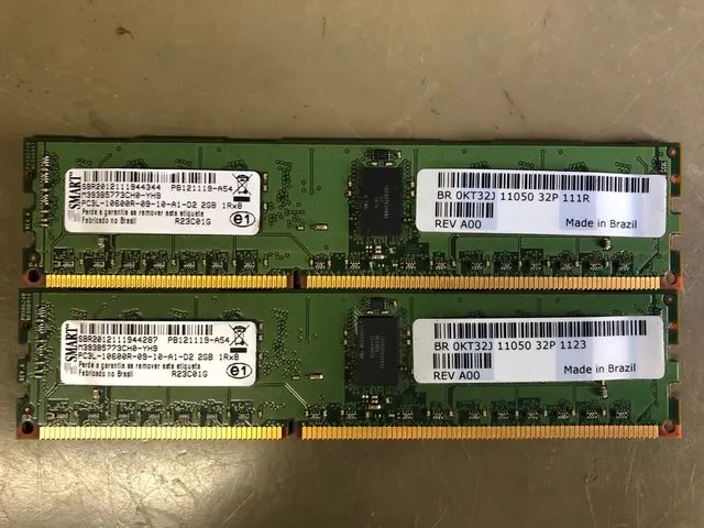 Memória 4GB (2x2GB) DDR3 PC3L 10600R