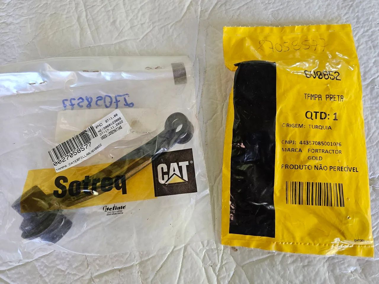 Caterpillar tampa bocal tubulação água novo 6V0852 - Foto 2