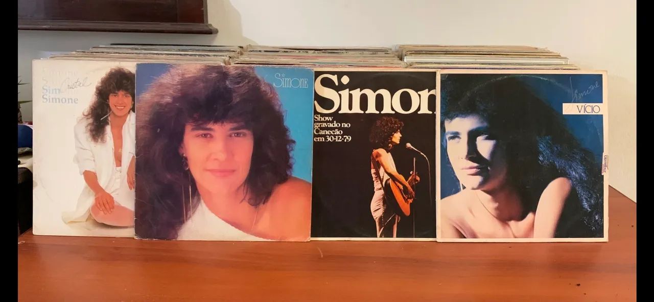 Coleção de discos de vinil da Simone