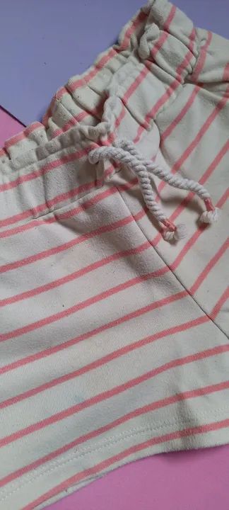 Shortinho listrado infantil Zara - Foto 2