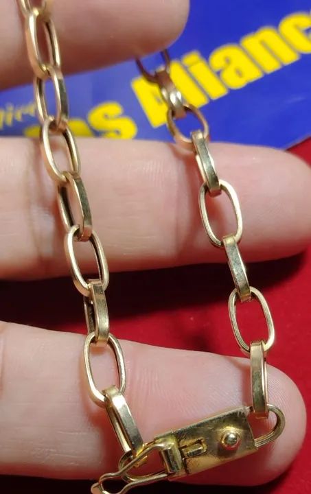 Pulseira Ouro 18 Kilates Peso 6.80 Gramas 5 mm Oca                                         - Foto 2