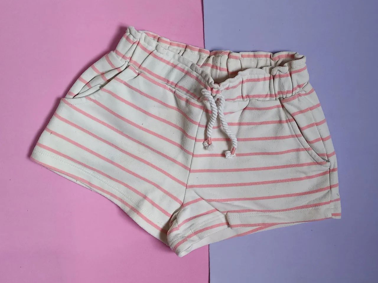 Shortinho listrado infantil Zara