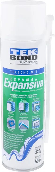 Espuma expansiva de poliuretano, 500 ml/320 g, TEKBOND 