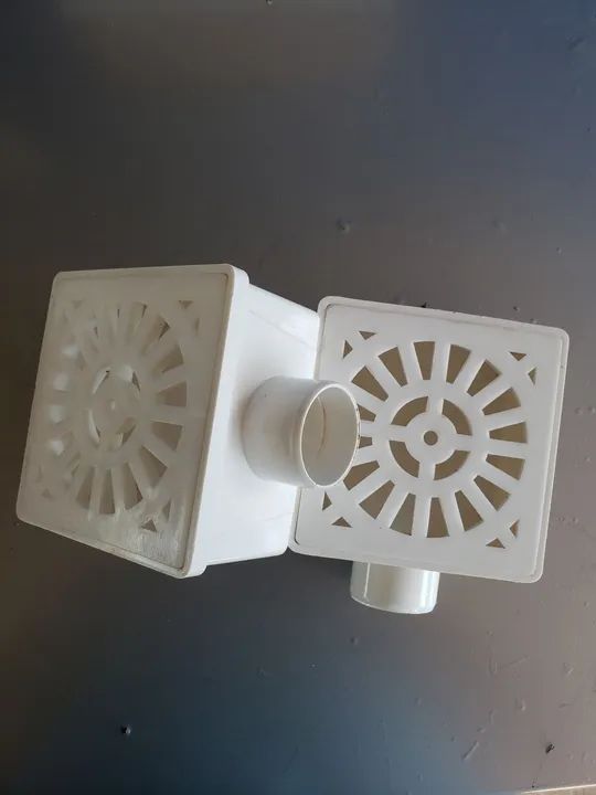 2 Ralo Sinfonado quadrado branco  - Foto 3