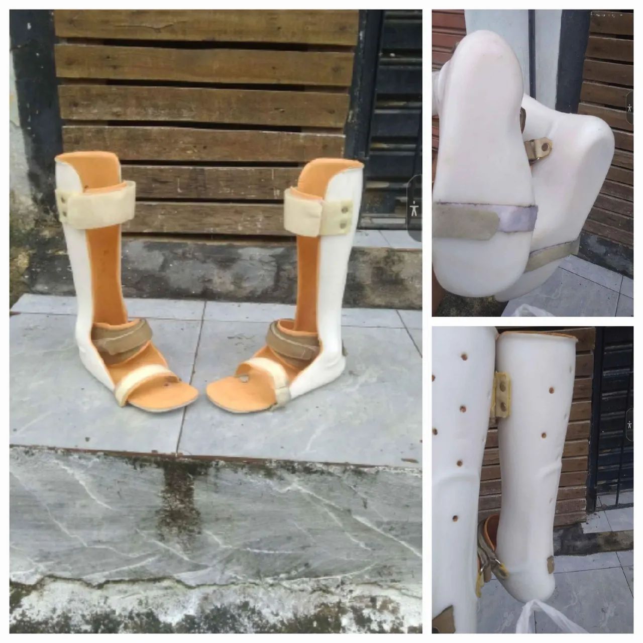 Botas ortopédicas para recuperação de fratura