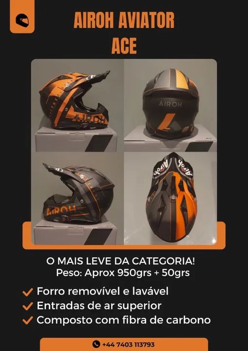 Airoh aviator ace 950grs