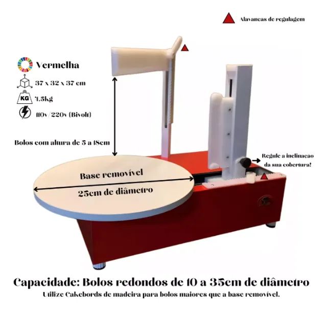 Maquina niveladora de bolo - Foto 2