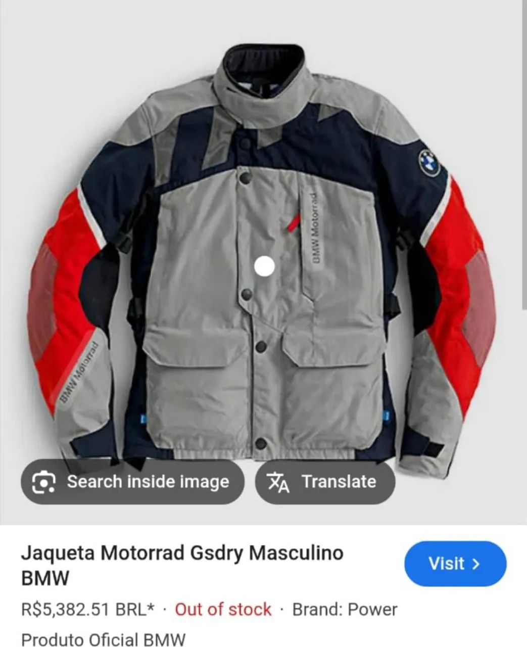 Jaqueta BMW para Motociclista - Foto 5