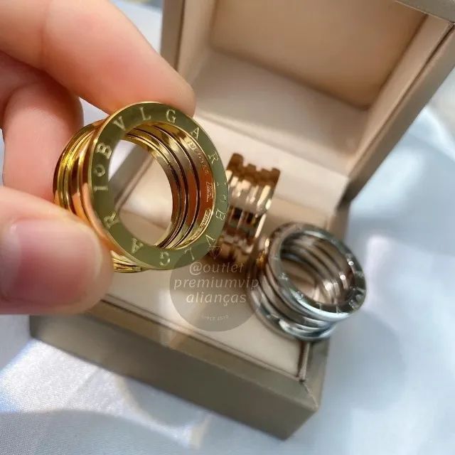 Anel aliança bvlgari de molas unidade - Foto 2