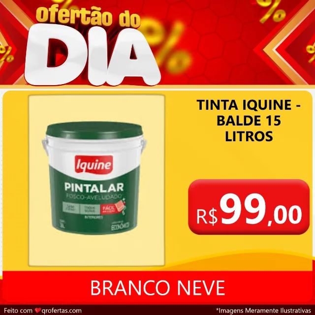 TINTA IQUINE BALDE - COR: BRANCO NEVE 