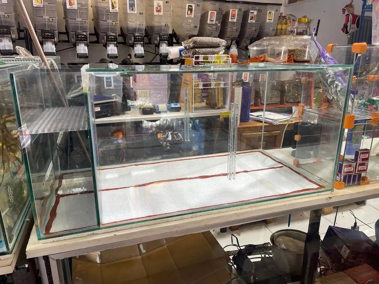 Aquário de vidro com sump 80x40x35 - Foto 2