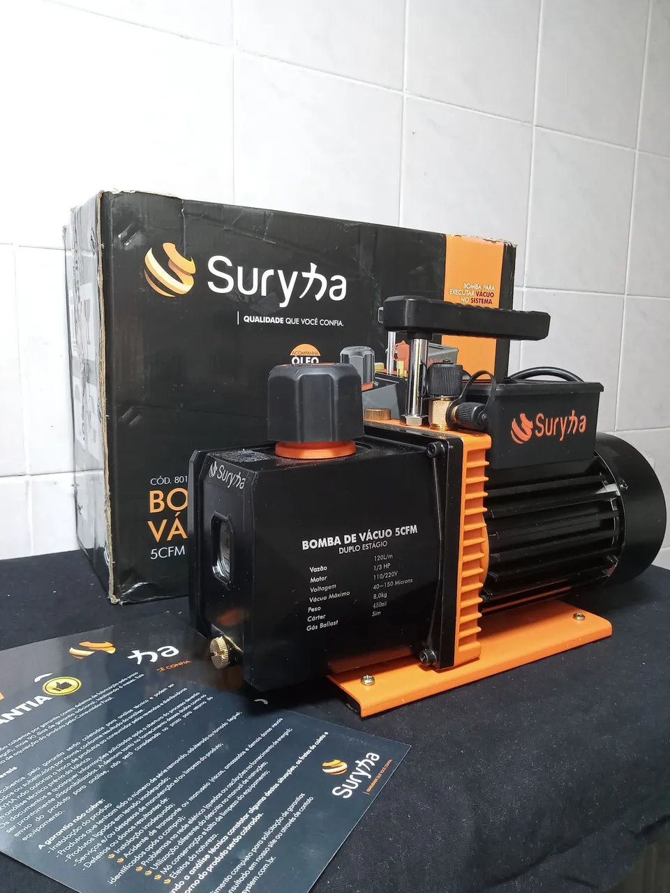 Bomba de Vácuo Duplo Estágio Suryha