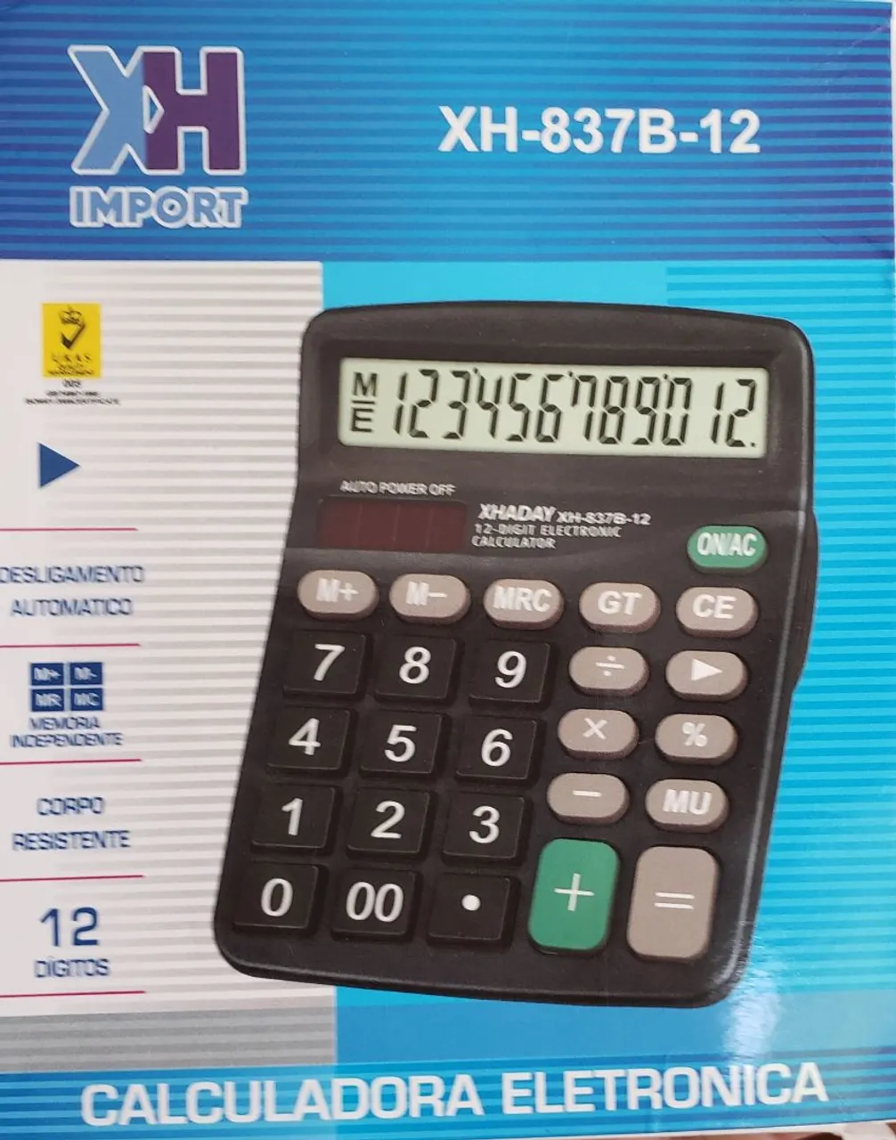 Calculadora Eletrônica XH-837B-12