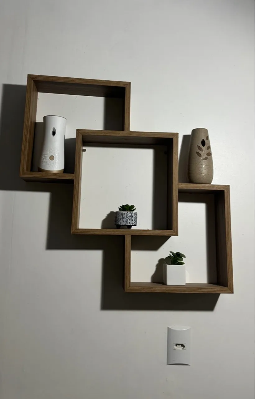 Nicho Quadrado MDF de Parede para Sala ou Quarto