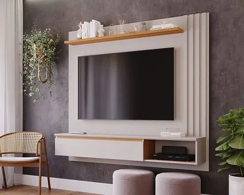 Painel Panama Plus 100% MDF, Espaço para Tv ate 60" - Permobili - Foto 2