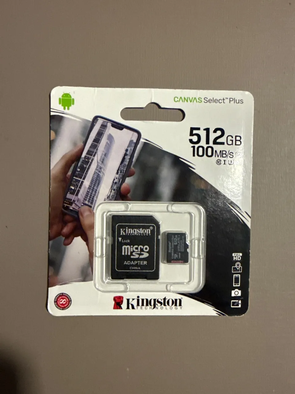 Cartão de Memória Micro SD Kingston Canvas Select Plus 512GB
