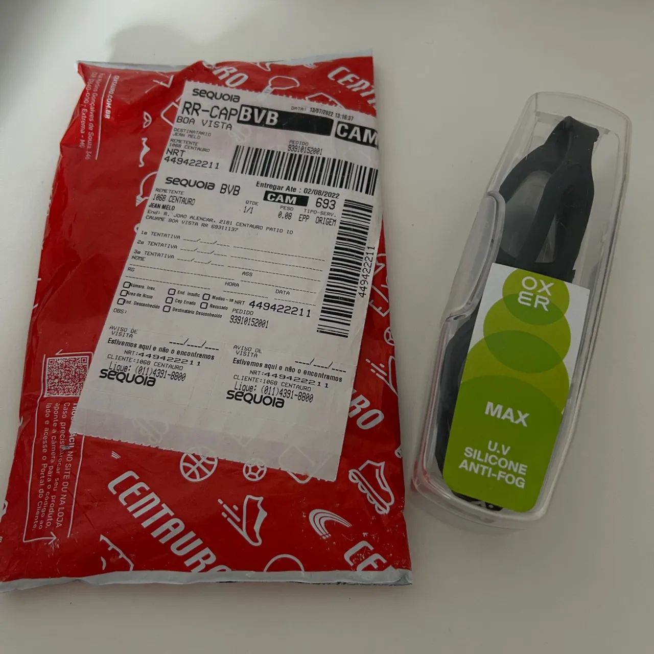 Óculos e toca de natação  - Foto 2