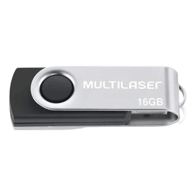 Pen Drive 16GB Twist USB Preto PD588 - Multilaser COD:4612 - Foto 3