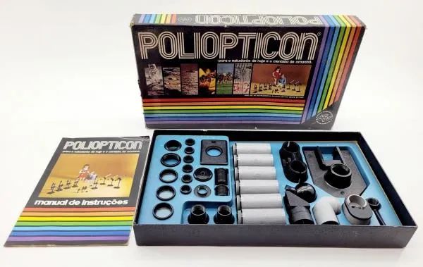 Antigo Brinquedo Poliopticon Montar Microscopios Anos 70 (Usado)