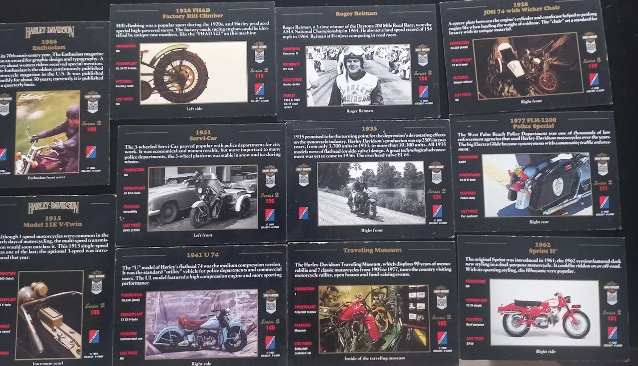 Coleção Cartas Harley-Davidson - Série 2