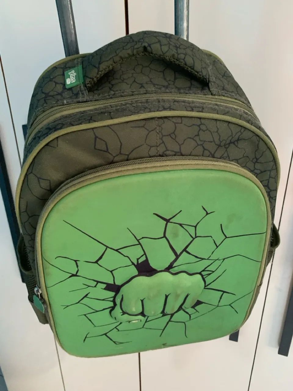 Mochila Infantil Hulk com Rodinhas