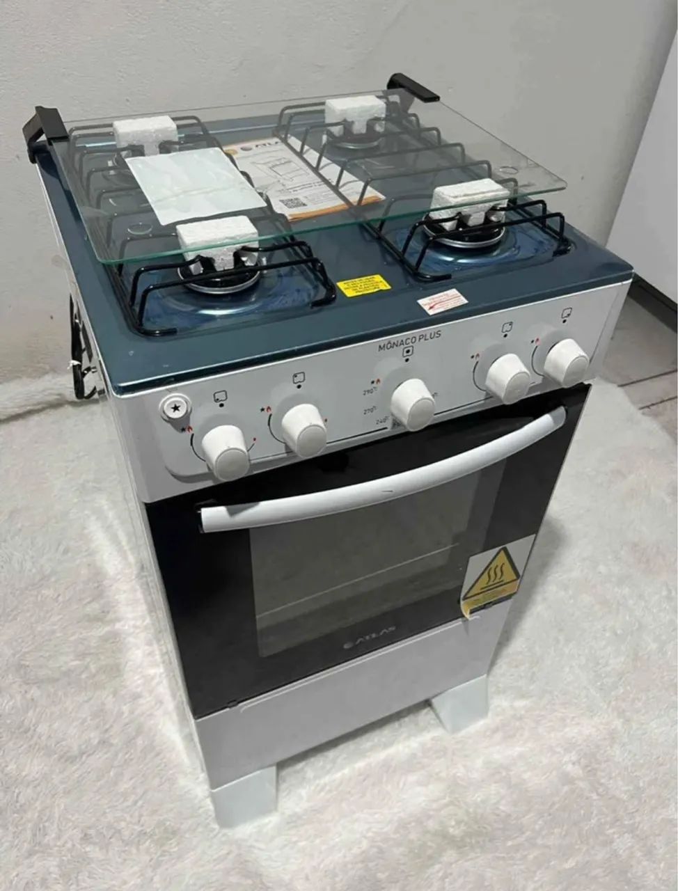 Fogão Mônaco plus 4. Bocas acendimento automático 