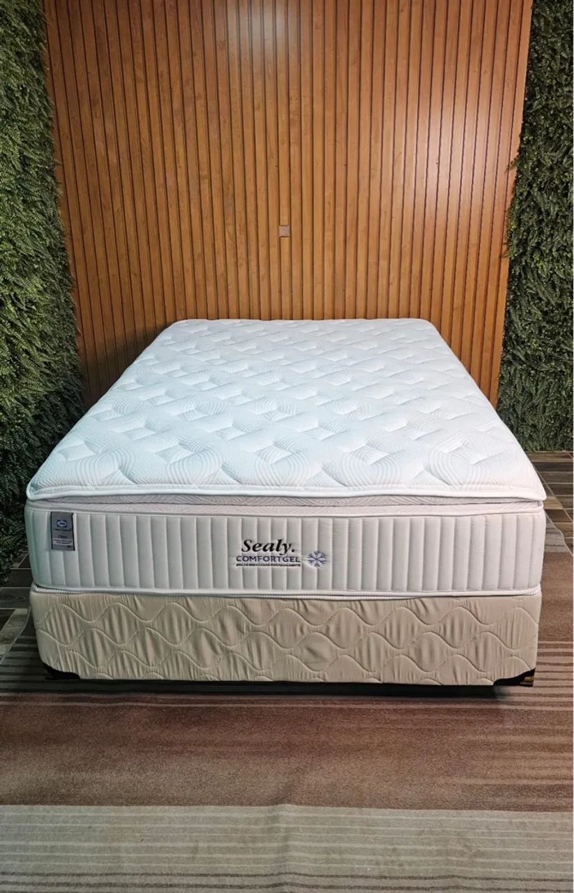 Base + Colchão ComfortGel Sealy - Conforto e Qualidade!