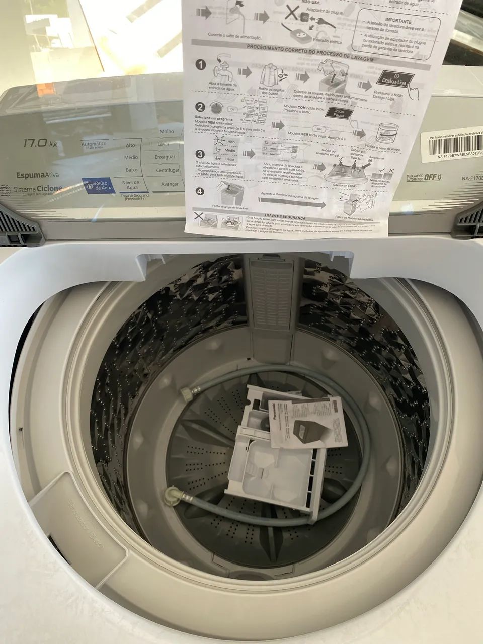 Máquina de lavar roupa 17kg Panasonic 64739934477955121