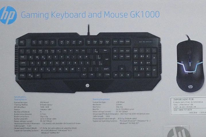 Kit Teclado e Mouse Gamer da HP gk1000 - Foto 3