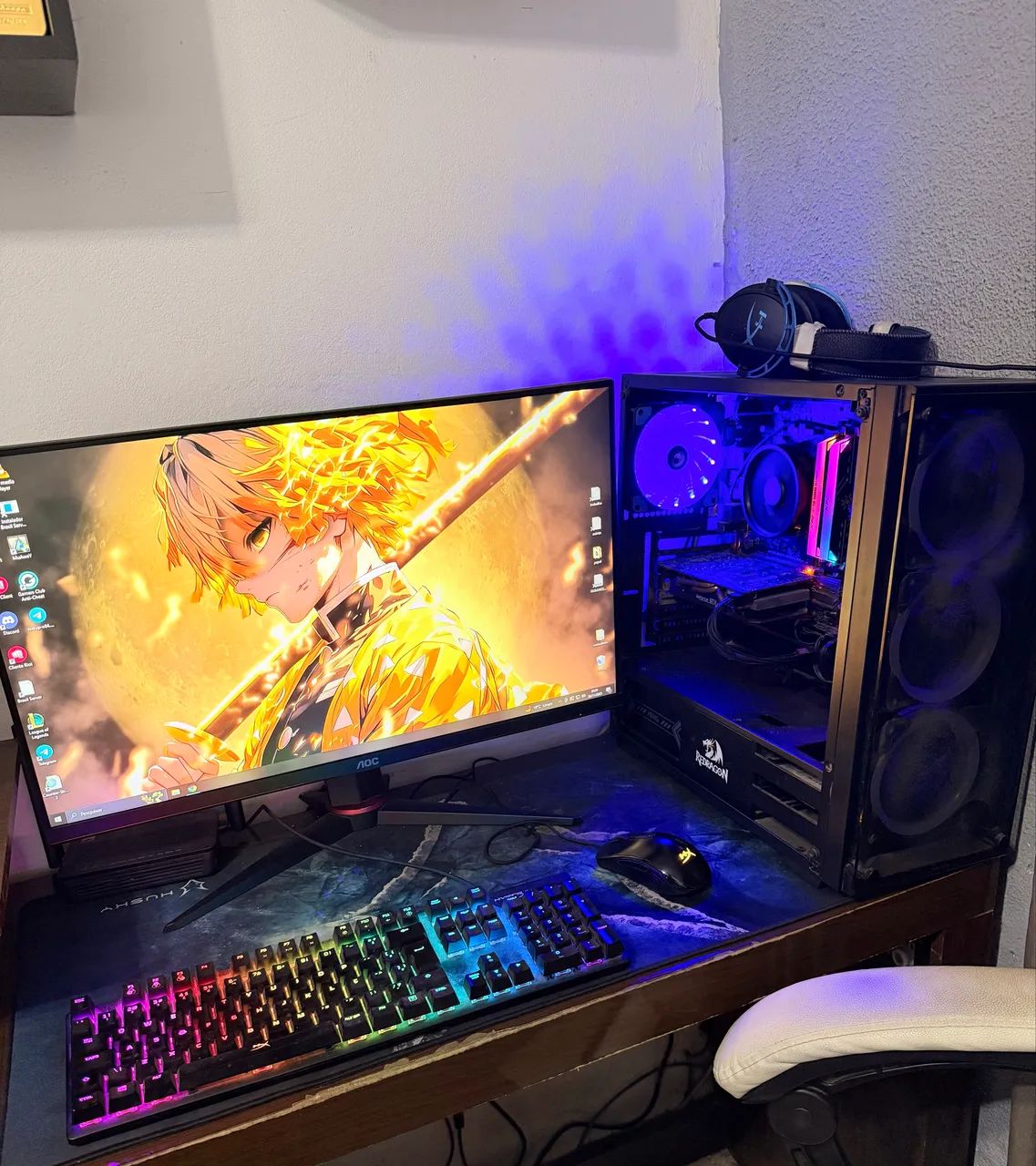 Pc gamer ryzen 5 1600af 16gb ddr4 