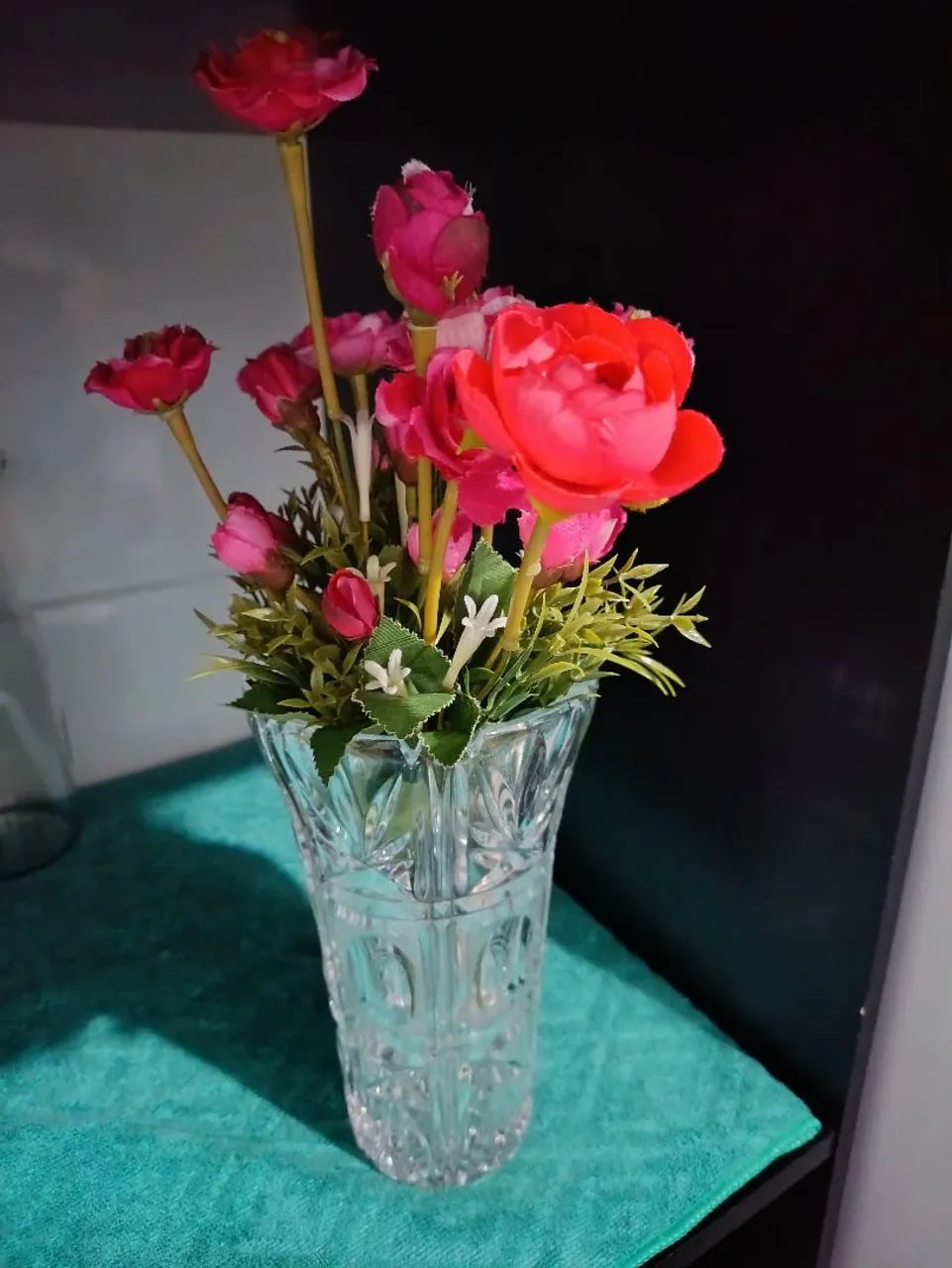 Vaso Vintage em Cristal Lapidado - aproximadamente 23cm altura. - Foto 3