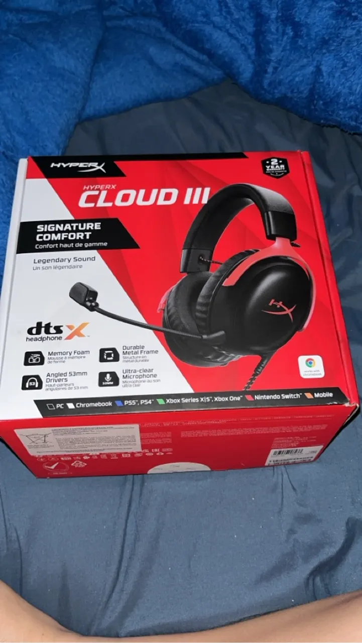 HyperX Cloud III - Conforto e qualidade sonora lendários!