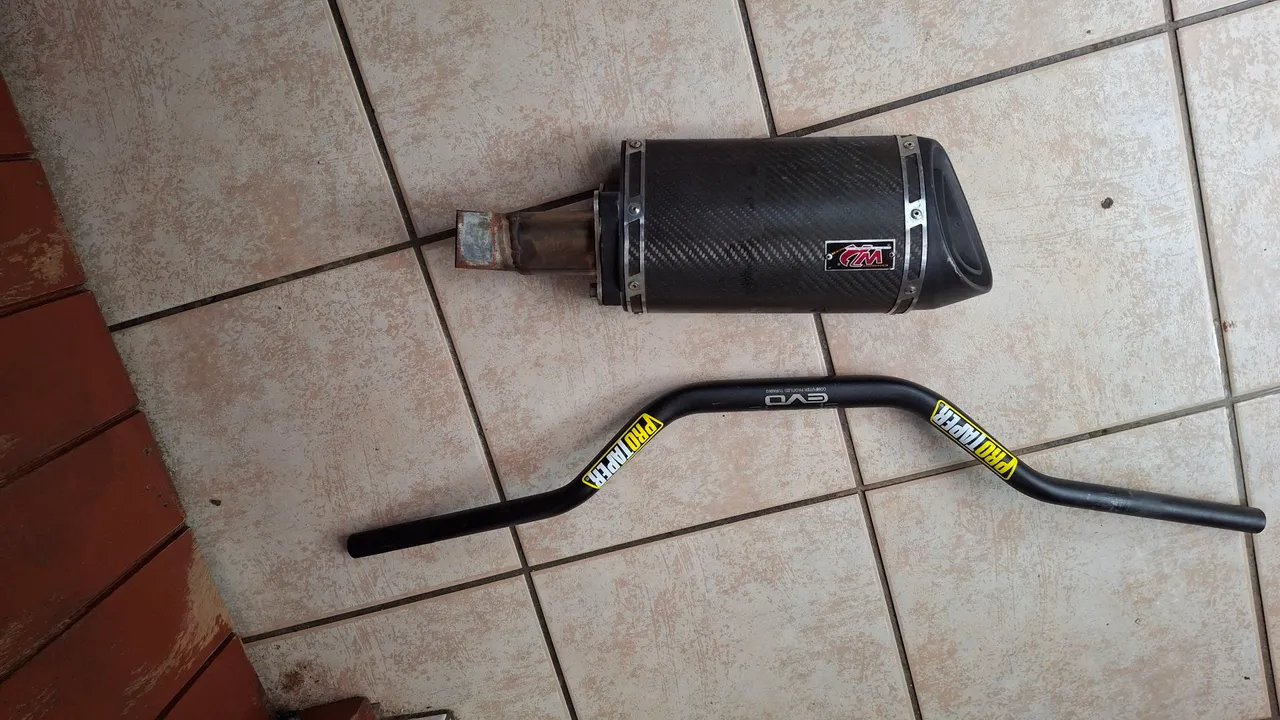 Guidão ProTaper EVO e Escapamento GTM