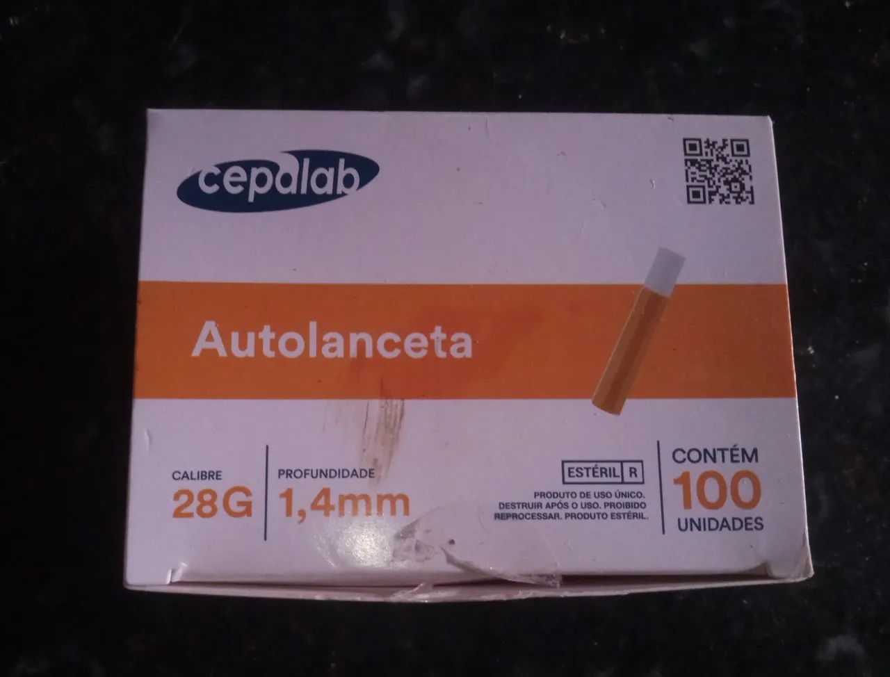 Autolanceta Cepalab 28G 1,4mm - 100 Unidades