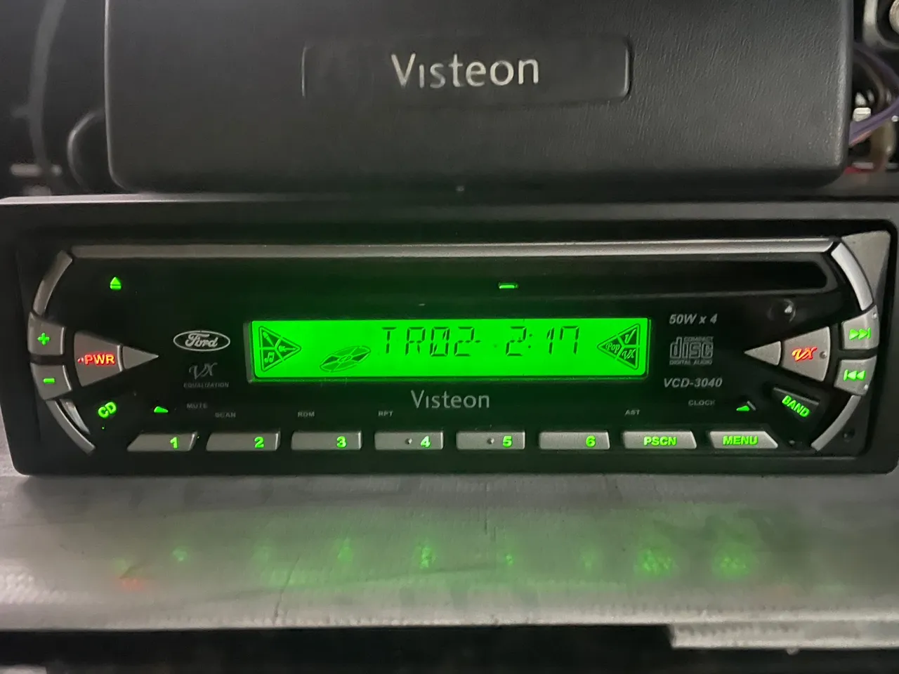 Cd rádio original Ford Visteon 50wx4 seminovo com estojo