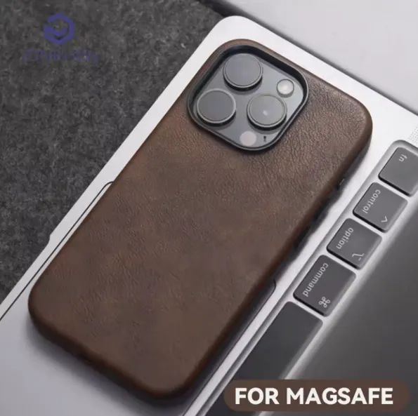 Capa Case IPhone 16 Pro Max Couro Vintage Premium Nova