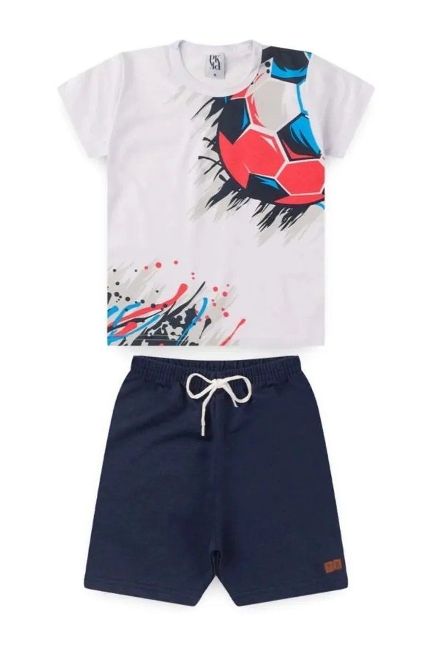 Conjunto Infantil menino - Camiseta e Shorts - preço imperdível