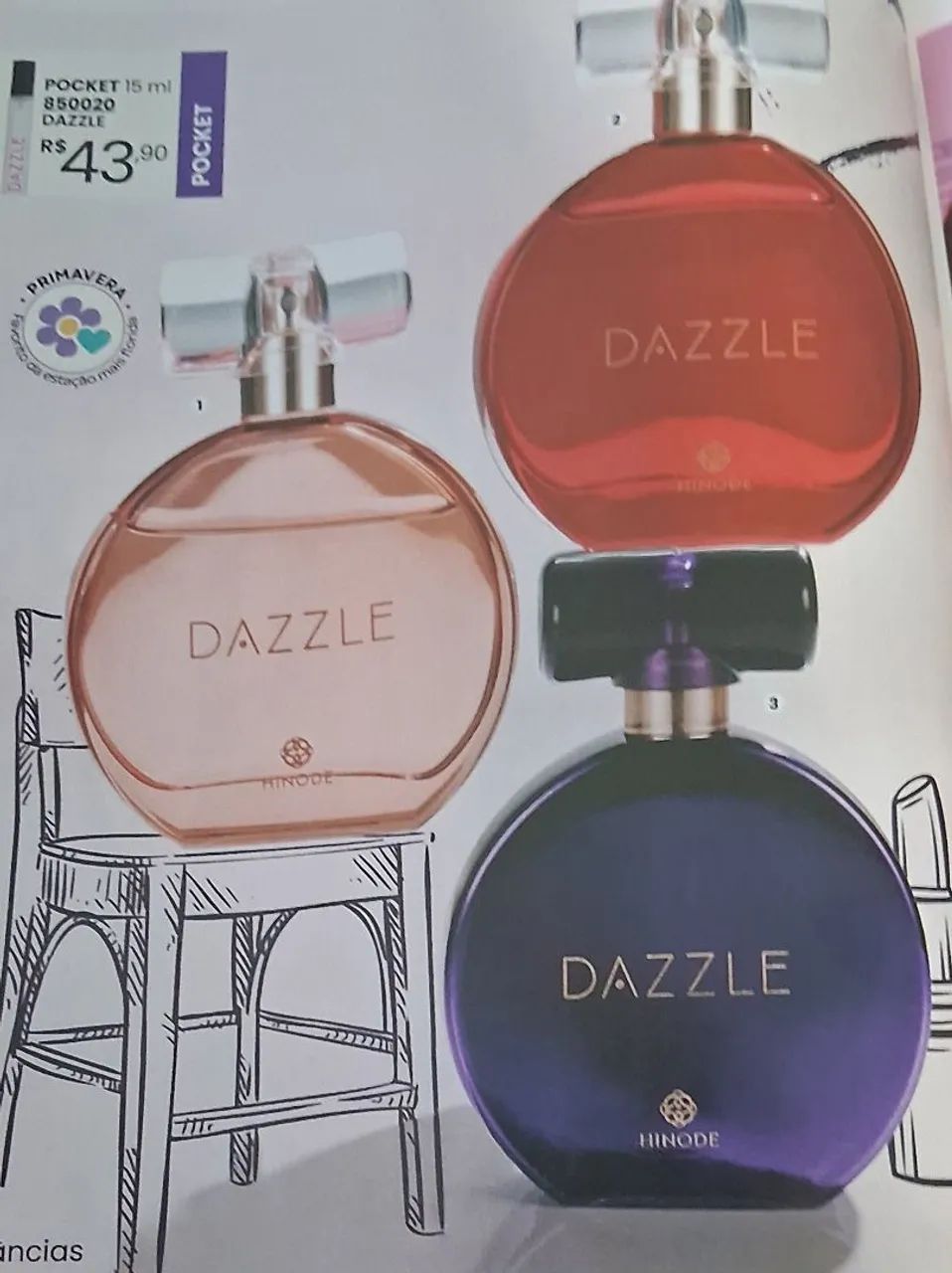 Perfumes Femininos Hinode Dazzle 60ml - Tenho Todos 