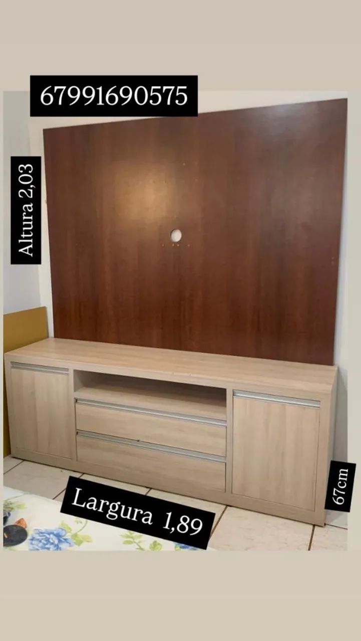 Painel para TV com Rack - Foto 2