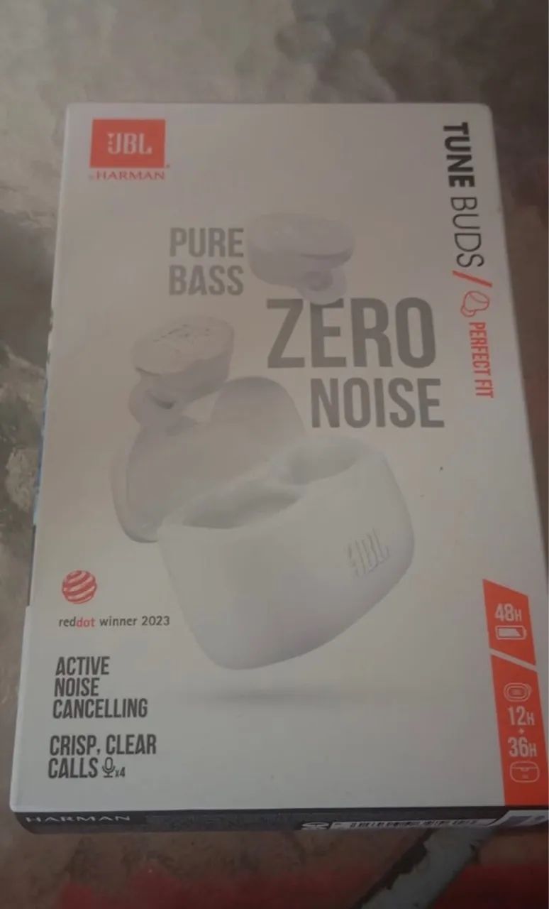 JBL, Fone de Ouvido Sem Fio, Tune Buds, Bluetooth 5.3, À Prova D'água - Branco