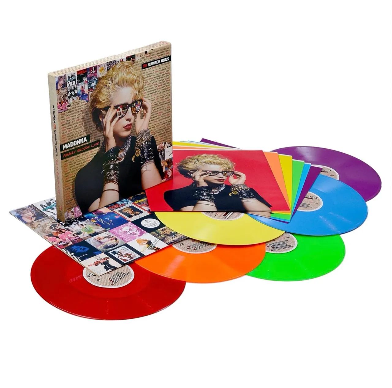 Madonna 50 number ones box Rainbow Edition 5 vinil lps lacrado