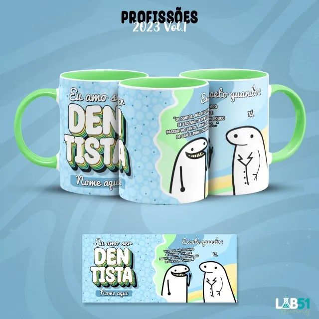 Caneca personalizada profissões