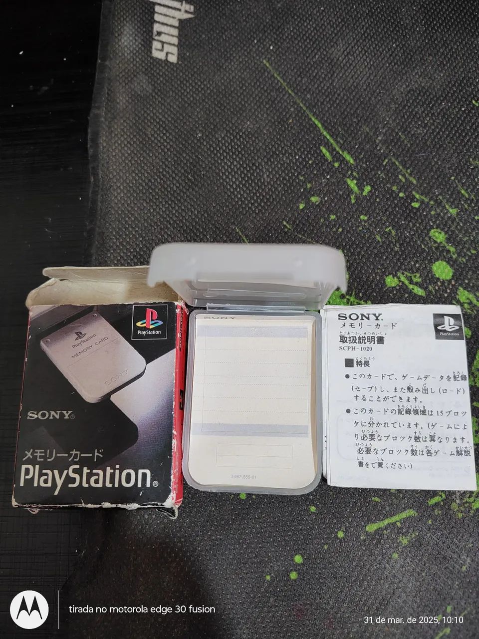 Caixa Original Memory Card Playstation 