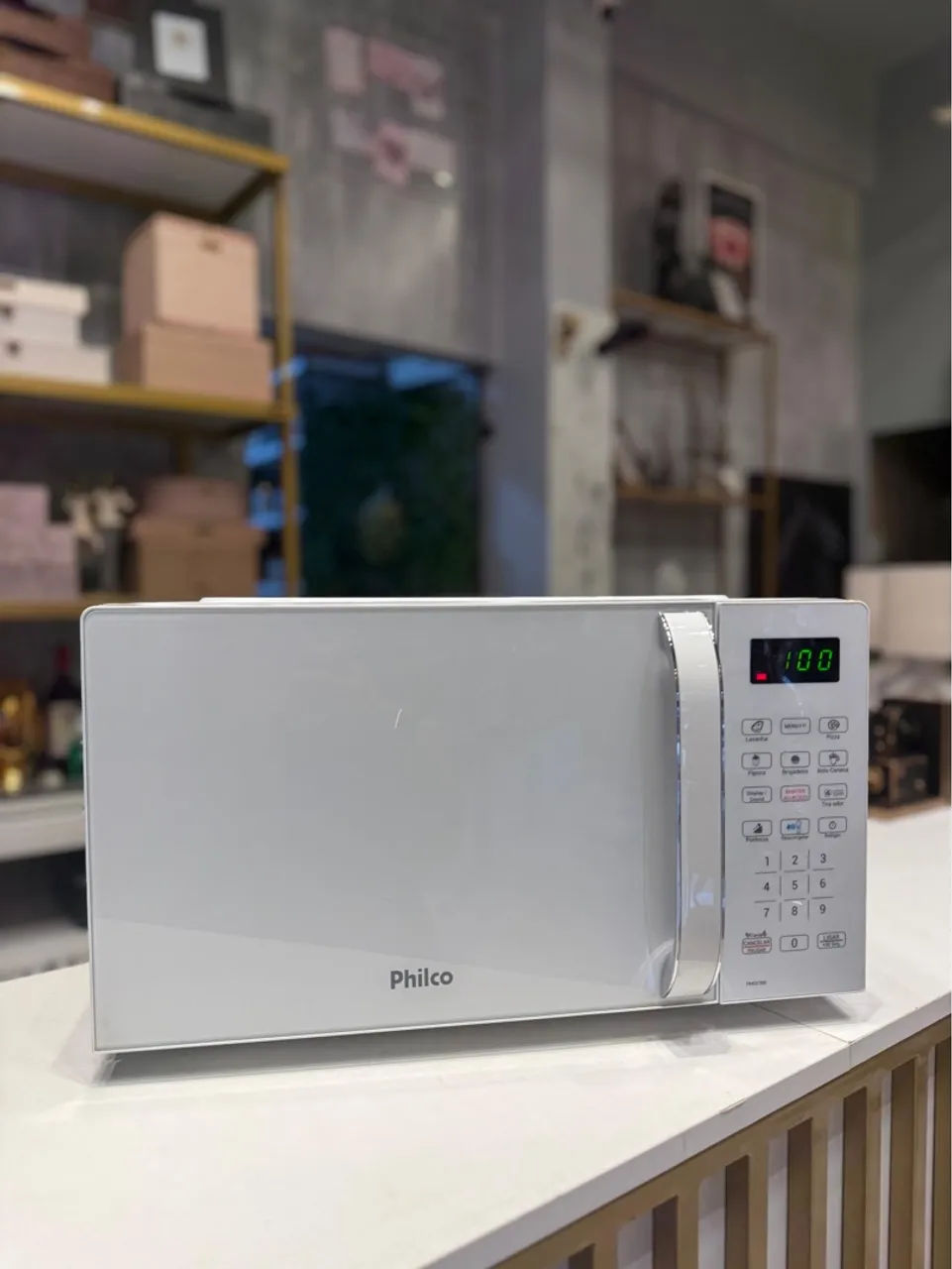 Micro-ondas Philco Branco - Semi Novo
