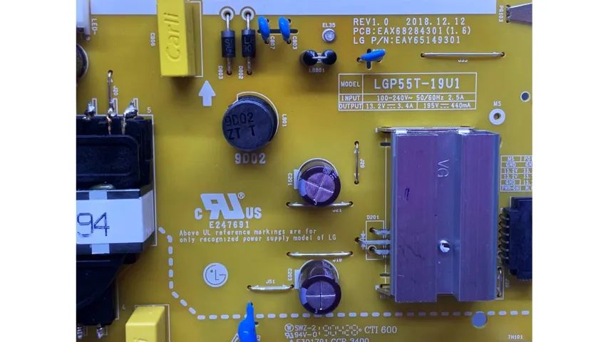 PLACA FONTE   LG  55UM7520PSB  LGP55T-19U1 - Foto 2
