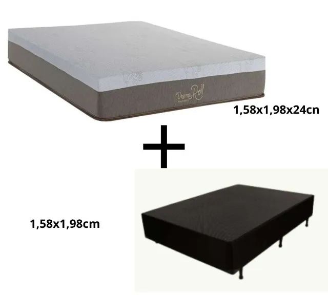 Colchão de Casal Queen 1,58x1,98x24cm DIVIDIMOS EM ATÉ 10X SEM JUROS - Foto 4