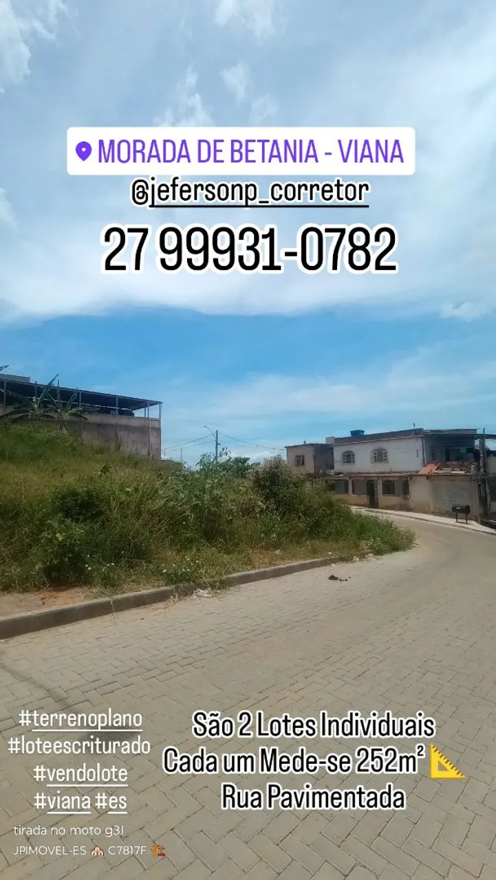 Vendo Lote Escriturado Viana Próx Cariacica