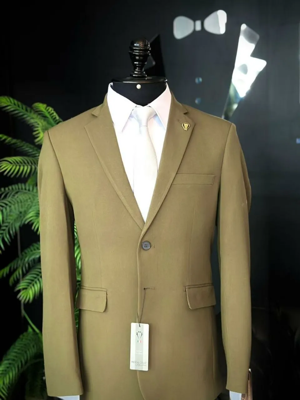 Terno Masculino Verde Oliva Elegante