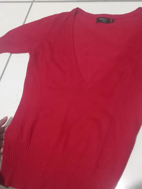 Blusa vermelha tam p - Foto 2