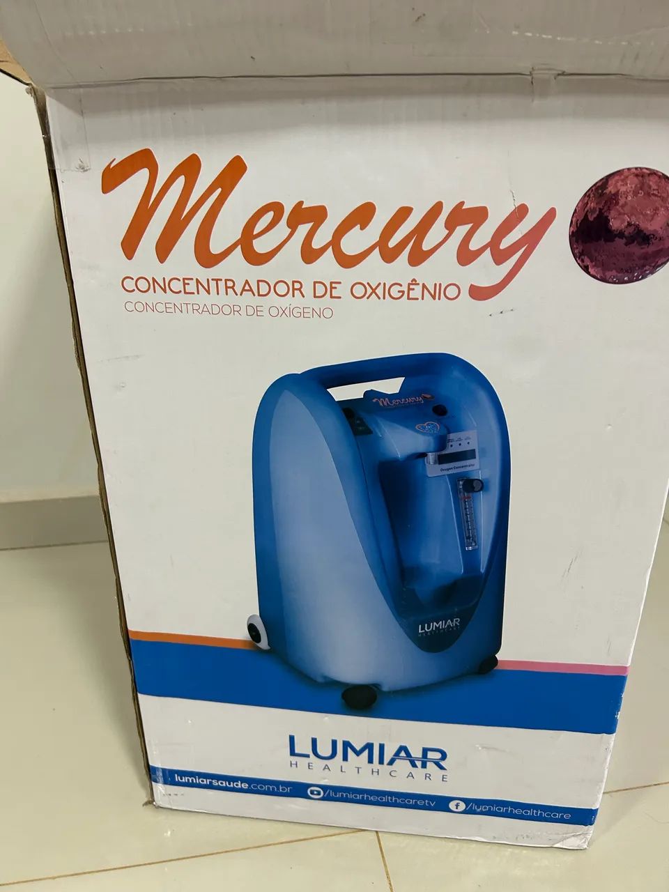 CONCENTRADOR DE OXIGÊNIO MERCURY 5L - Foto 3